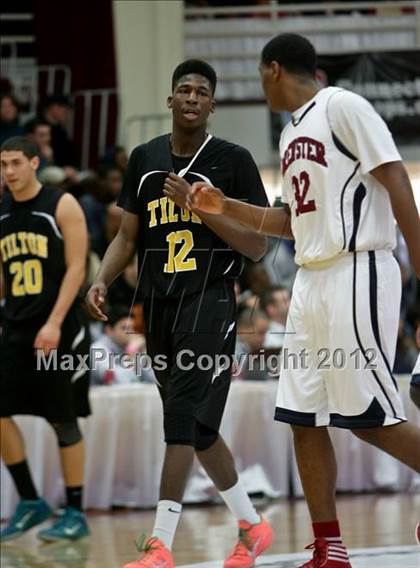 Thumbnail 1 in Brewster Academy vs. Tilton School (Spalding Hoophall Classic) photogallery.