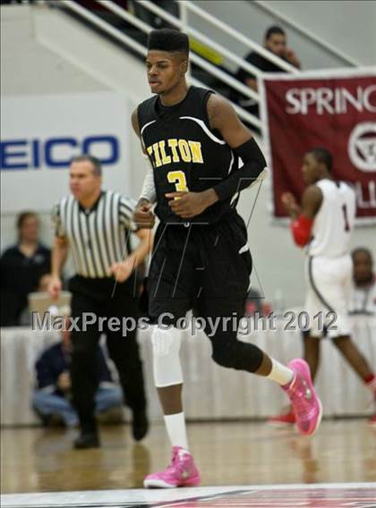 Thumbnail 3 in Brewster Academy vs. Tilton School (Spalding Hoophall Classic) photogallery.