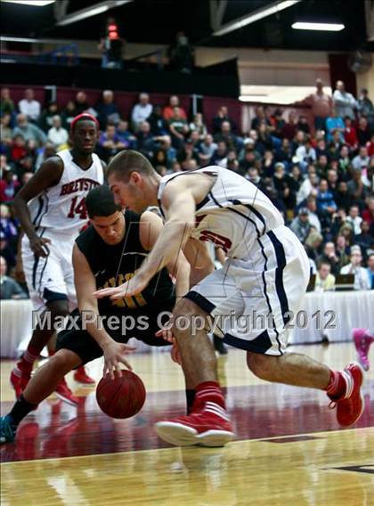 Thumbnail 1 in Brewster Academy vs. Tilton School (Spalding Hoophall Classic) photogallery.