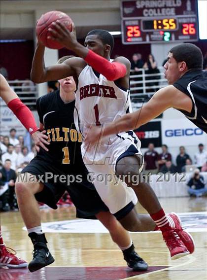 Thumbnail 3 in Brewster Academy vs. Tilton School (Spalding Hoophall Classic) photogallery.