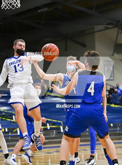 Thumbnail 1 in Englewood vs. Resurrection Christian (CHSAA 3A Sweet 16) photogallery.