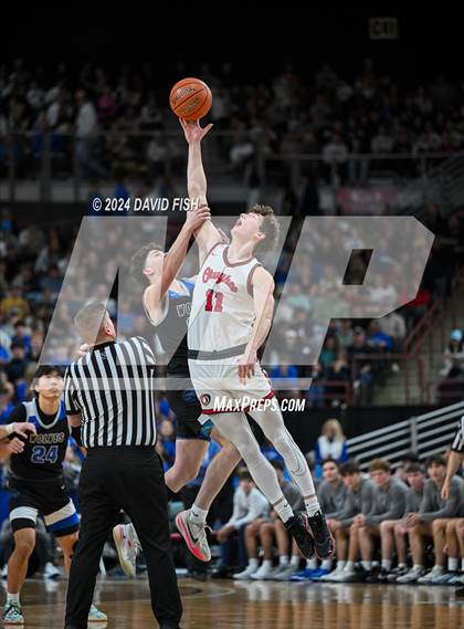 Thumbnail 1 in Owyhee vs. Timberline (IHSAA 5A Final) photogallery.