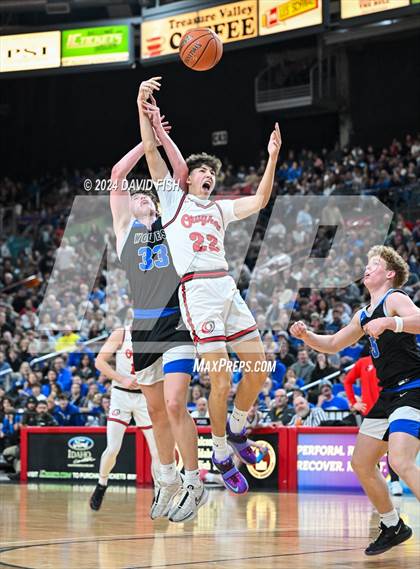 Thumbnail 1 in Owyhee vs. Timberline (IHSAA 5A Final) photogallery.