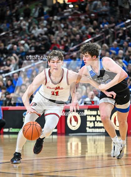 Thumbnail 3 in Owyhee vs. Timberline (IHSAA 5A Final) photogallery.