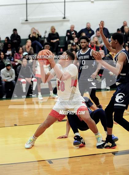 Thumbnail 3 in Center Moriches vs. South Bronx Prep (Gotham Hoops Showcase) photogallery.