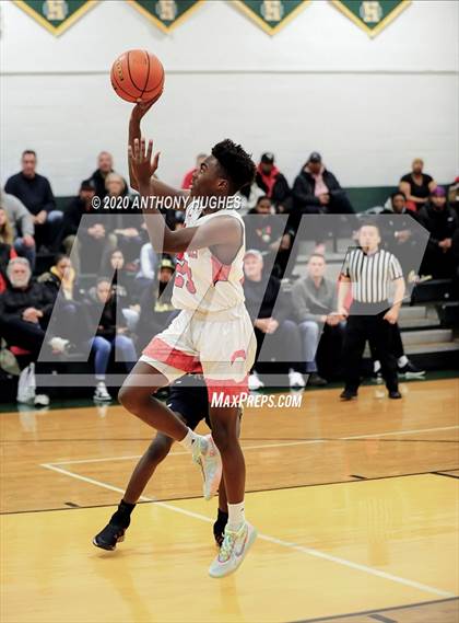 Thumbnail 3 in Center Moriches vs. South Bronx Prep (Gotham Hoops Showcase) photogallery.