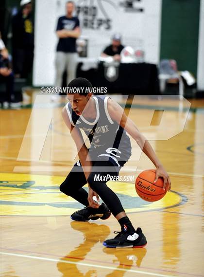 Thumbnail 1 in Center Moriches vs. South Bronx Prep (Gotham Hoops Showcase) photogallery.