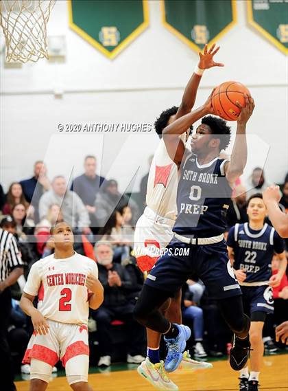 Thumbnail 3 in Center Moriches vs. South Bronx Prep (Gotham Hoops Showcase) photogallery.