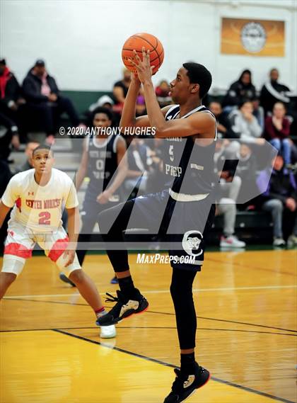 Thumbnail 1 in Center Moriches vs. South Bronx Prep (Gotham Hoops Showcase) photogallery.