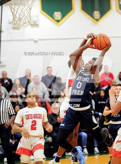 Thumbnail 1 in Center Moriches vs. South Bronx Prep (Gotham Hoops Showcase) photogallery.