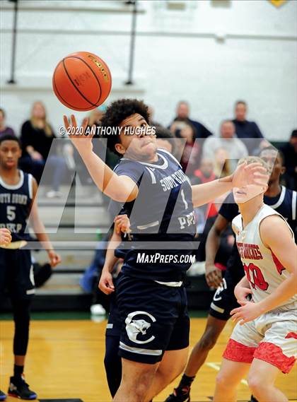Thumbnail 2 in Center Moriches vs. South Bronx Prep (Gotham Hoops Showcase) photogallery.