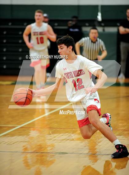 Thumbnail 1 in Center Moriches vs. South Bronx Prep (Gotham Hoops Showcase) photogallery.