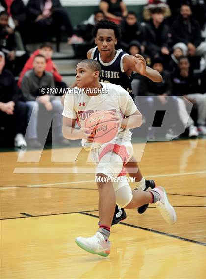 Thumbnail 1 in Center Moriches vs. South Bronx Prep (Gotham Hoops Showcase) photogallery.