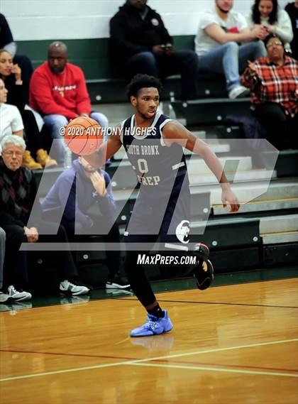 Thumbnail 2 in Center Moriches vs. South Bronx Prep (Gotham Hoops Showcase) photogallery.
