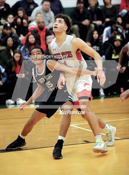 Thumbnail 3 in Center Moriches vs. South Bronx Prep (Gotham Hoops Showcase) photogallery.