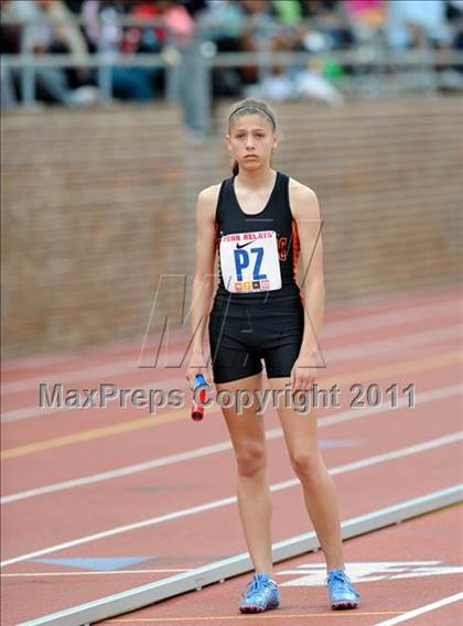 Thumbnail 1 in 117th Penn Relays (Girls 4x100 Large Schools heats 1-11) photogallery.