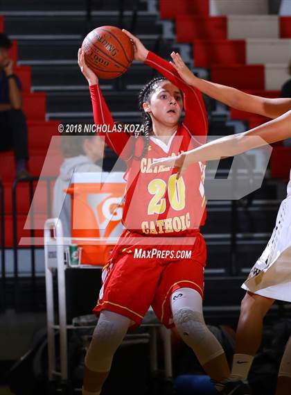 Thumbnail 1 in West Torrance vs. Cathedral Catholic (Battle at the Beach) photogallery.
