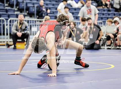 Thumbnail 3 in NYSPHSAA Wrestling Dual Finals Round 1 (Plainedge vs Port Jervis) photogallery.