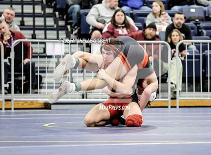 Thumbnail 1 in NYSPHSAA Wrestling Dual Finals Round 1 (Plainedge vs Port Jervis) photogallery.