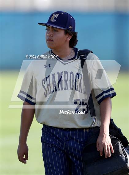 Thumbnail 3 in Yuma Catholic vs Bradshaw Mountain (Lancer Baseball Classic) photogallery.