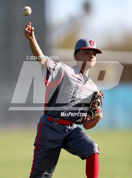 Thumbnail 2 in Yuma Catholic vs Bradshaw Mountain (Lancer Baseball Classic) photogallery.