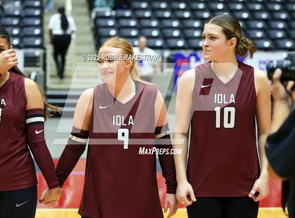 Thumbnail 3 in Iola vs. Crawford (UIL 2A D2 Volleyball Final Medal Ceremony) photogallery.