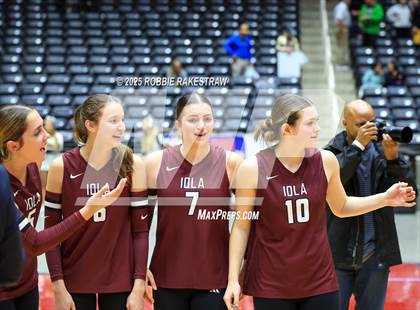 Thumbnail 1 in Iola vs. Crawford (UIL 2A D2 Volleyball Final Medal Ceremony) photogallery.