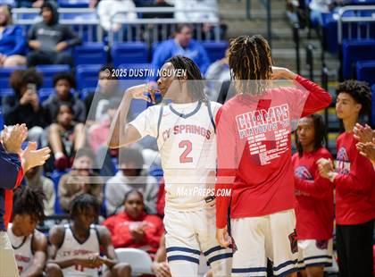 Thumbnail 2 in Cypress Springs vs. Tomball Memorial (UIL Basketball 6A D2 Region II Bi-District) photogallery.