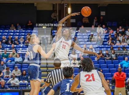 Thumbnail 1 in Cypress Springs vs. Tomball Memorial (UIL Basketball 6A D2 Region II Bi-District) photogallery.