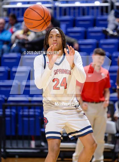Thumbnail 1 in Cypress Springs vs. Tomball Memorial (UIL Basketball 6A D2 Region II Bi-District) photogallery.