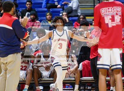 Thumbnail 3 in Cypress Springs vs. Tomball Memorial (UIL Basketball 6A D2 Region II Bi-District) photogallery.