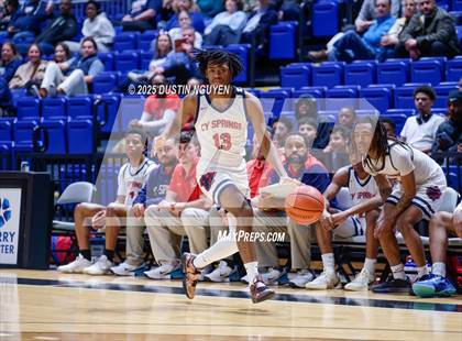 Thumbnail 3 in Cypress Springs vs. Tomball Memorial (UIL Basketball 6A D2 Region II Bi-District) photogallery.