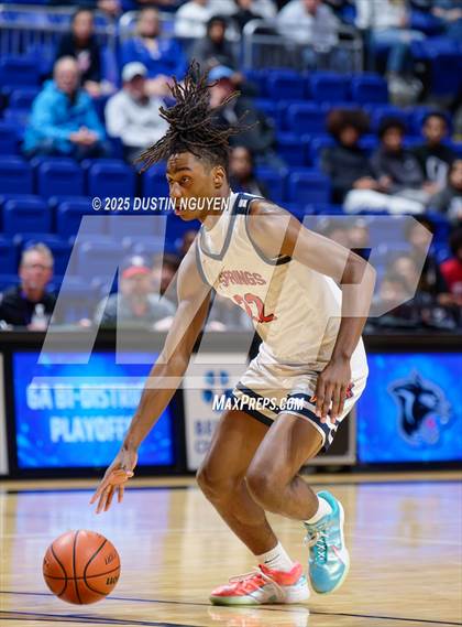 Thumbnail 3 in Cypress Springs vs. Tomball Memorial (UIL Basketball 6A D2 Region II Bi-District) photogallery.
