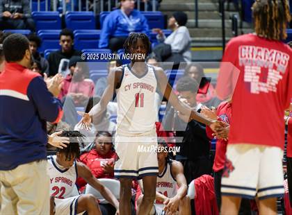 Thumbnail 1 in Cypress Springs vs. Tomball Memorial (UIL Basketball 6A D2 Region II Bi-District) photogallery.
