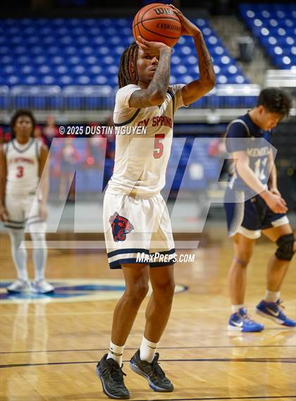 Thumbnail 1 in Cypress Springs vs. Tomball Memorial (UIL Basketball 6A D2 Region II Bi-District) photogallery.