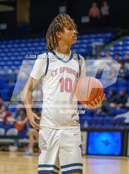 Thumbnail 2 in Cypress Springs vs. Tomball Memorial (UIL Basketball 6A D2 Region II Bi-District) photogallery.