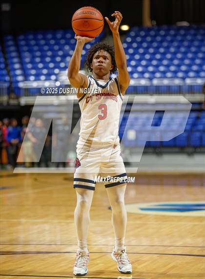 Thumbnail 2 in Cypress Springs vs. Tomball Memorial (UIL Basketball 6A D2 Region II Bi-District) photogallery.