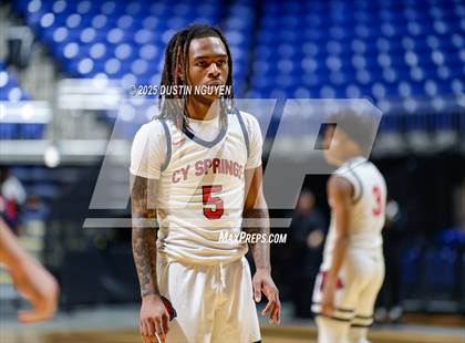 Thumbnail 3 in Cypress Springs vs. Tomball Memorial (UIL Basketball 6A D2 Region II Bi-District) photogallery.