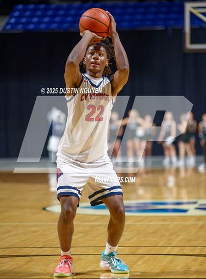 Thumbnail 1 in Cypress Springs vs. Tomball Memorial (UIL Basketball 6A D2 Region II Bi-District) photogallery.