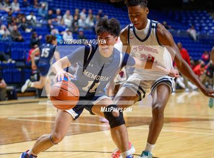 Thumbnail 1 in Cypress Springs vs. Tomball Memorial (UIL Basketball 6A D2 Region II Bi-District) photogallery.
