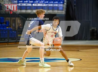 Thumbnail 3 in Cypress Springs vs. Tomball Memorial (UIL Basketball 6A D2 Region II Bi-District) photogallery.