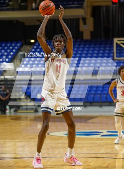 Thumbnail 1 in Cypress Springs vs. Tomball Memorial (UIL Basketball 6A D2 Region II Bi-District) photogallery.