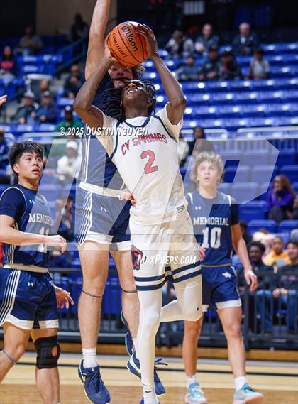 Thumbnail 3 in Cypress Springs vs. Tomball Memorial (UIL Basketball 6A D2 Region II Bi-District) photogallery.