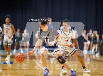 Thumbnail 2 in Cypress Springs vs. Tomball Memorial (UIL Basketball 6A D2 Region II Bi-District) photogallery.