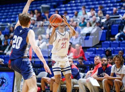 Thumbnail 1 in Cypress Springs vs. Tomball Memorial (UIL Basketball 6A D2 Region II Bi-District) photogallery.
