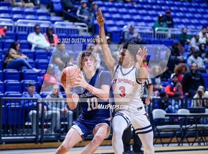 Thumbnail 3 in Cypress Springs vs. Tomball Memorial (UIL Basketball 6A D2 Region II Bi-District) photogallery.