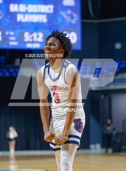 Thumbnail 2 in Cypress Springs vs. Tomball Memorial (UIL Basketball 6A D2 Region II Bi-District) photogallery.