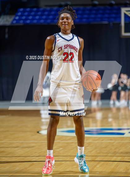 Thumbnail 2 in Cypress Springs vs. Tomball Memorial (UIL Basketball 6A D2 Region II Bi-District) photogallery.