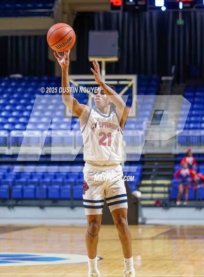 Thumbnail 2 in Cypress Springs vs. Tomball Memorial (UIL Basketball 6A D2 Region II Bi-District) photogallery.