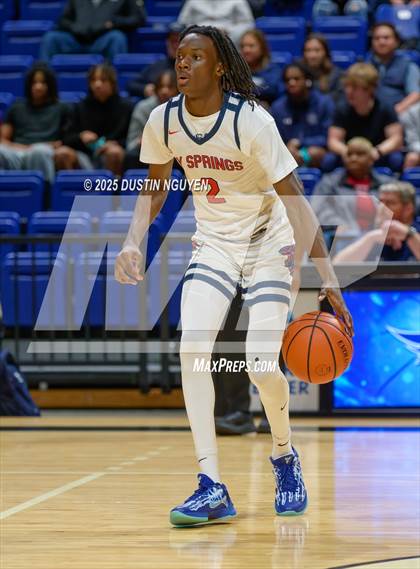 Thumbnail 2 in Cypress Springs vs. Tomball Memorial (UIL Basketball 6A D2 Region II Bi-District) photogallery.